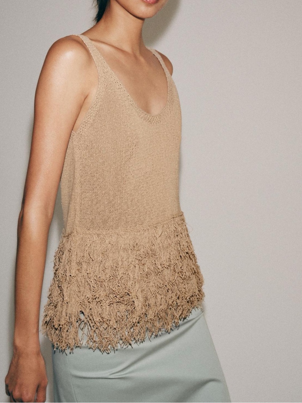 NWT Zara fringe knit top - Picture 4 of 9